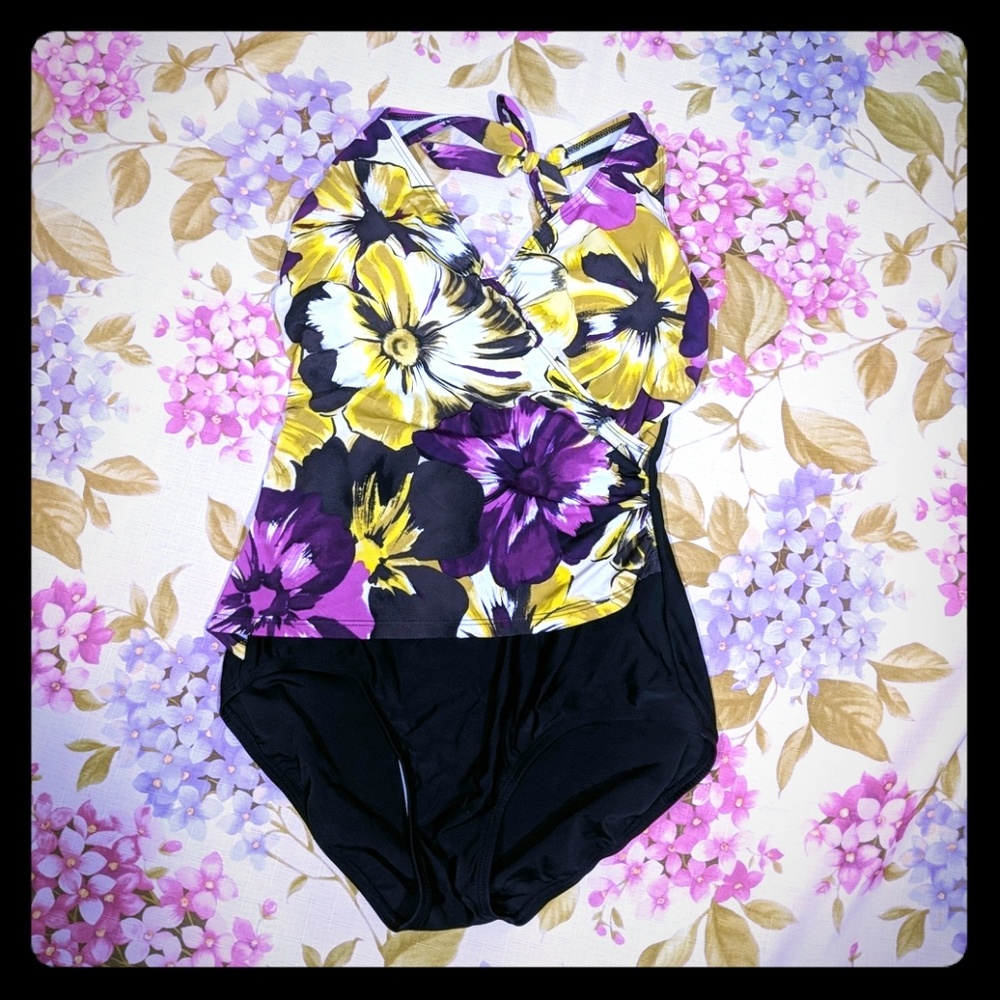 Jentzen one piece swimsuit Floral 10